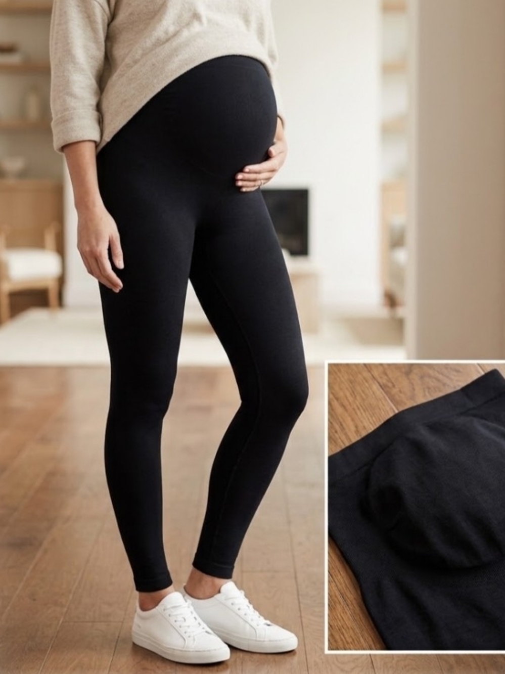 NEW! Spanx Maternity Full-Panel Black Leggings Sz 2x NWT